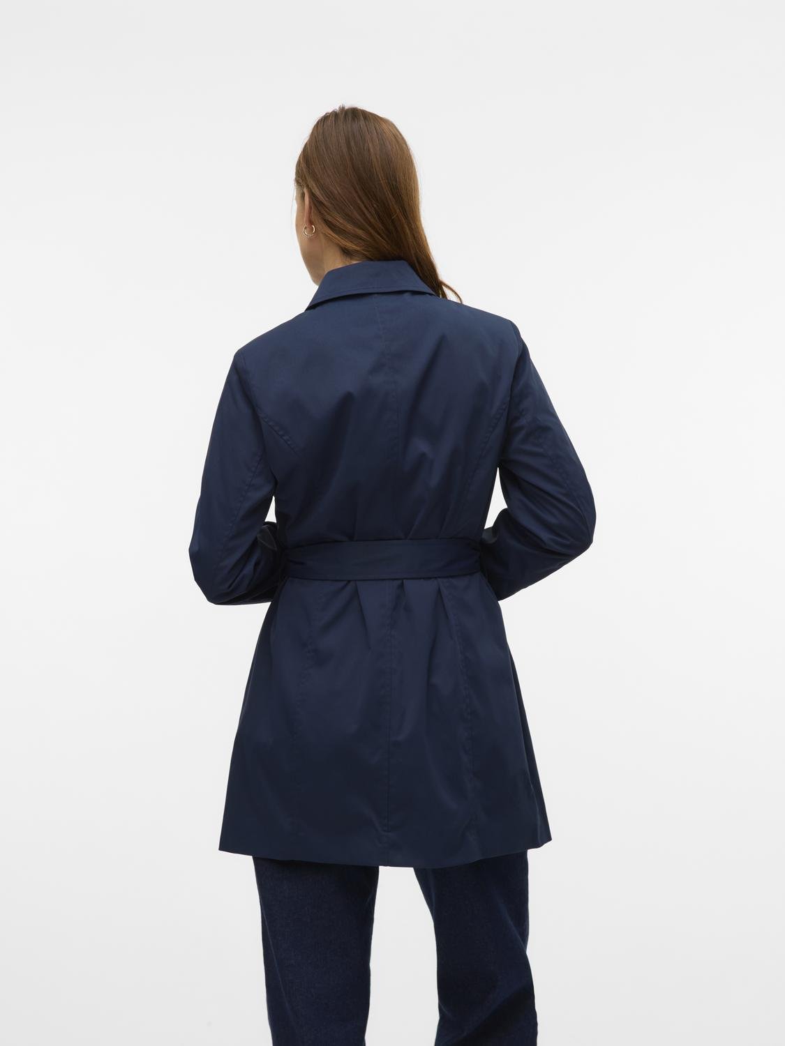 VMCHELSEA Trenchcoat - Navy Blazer - VERO MODA & VILA Bergvik